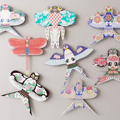 New Chinese Kite Wall Decoration Paper Kite Wall Decoration