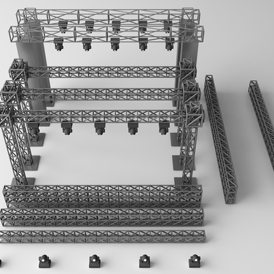 Light rack bracket grid spotlight