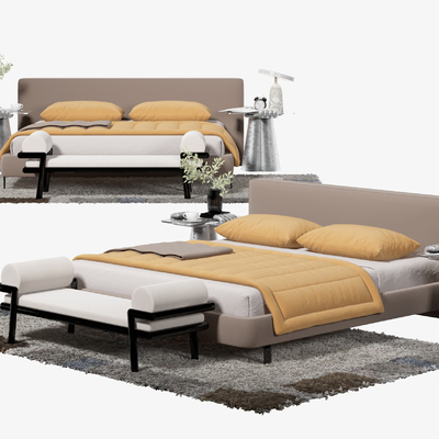 minotti double bed