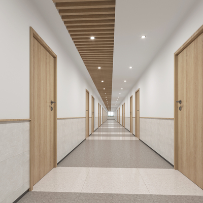 Modern Hotel Corridor