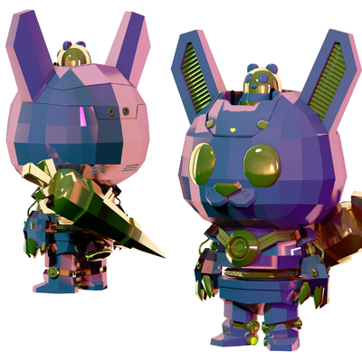 Art Toy Ninja Rabbit