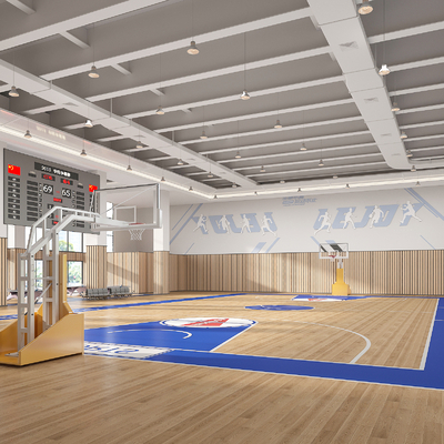 modern basketball stadium