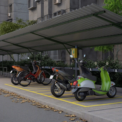 Modern residential parking shed