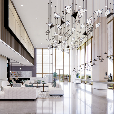 Modern Hotel Lobby