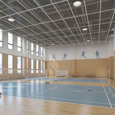 modern badminton court