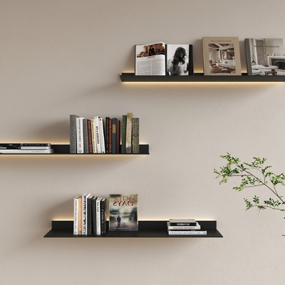 Wall-mounted shelf bookshelf