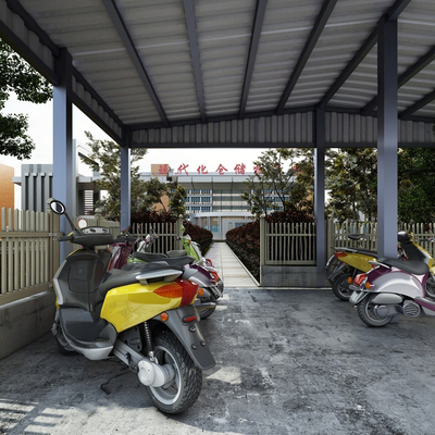 Industrial Wind Parking Shed Car Shed