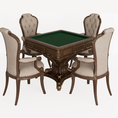 European classical chess table and chairs