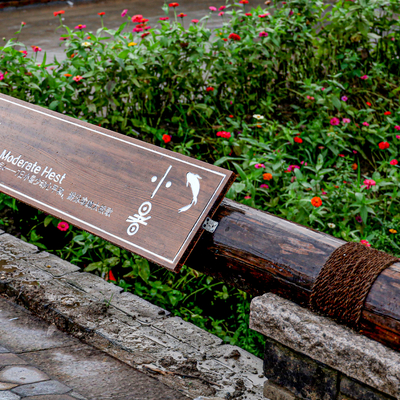 Neo-Chinese Style Outdoor Sitting Stool