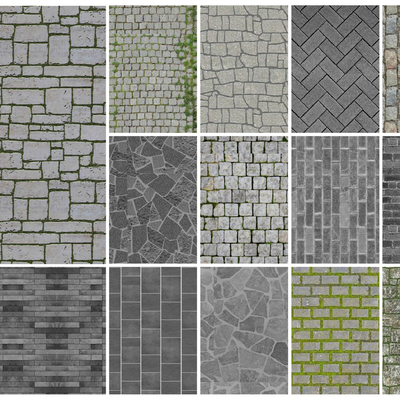 Road stone floor tile