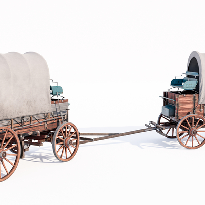 Modern agricultural wagon wooden carriage