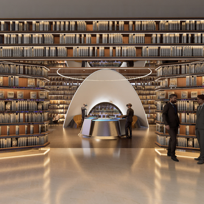 Library Bookstore Book Bar