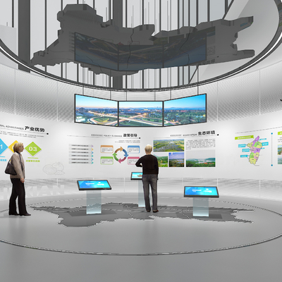 Urban Exhibition Hall Planning Hall Interactive Touch All-in-One Machine