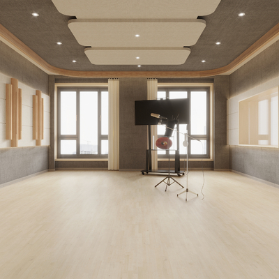 Modern recording studio