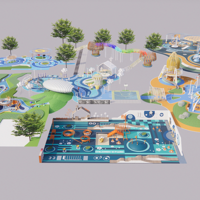 Children's play area adventure theme park