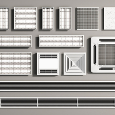 Modern Grille Lamp Aluminum Gusset