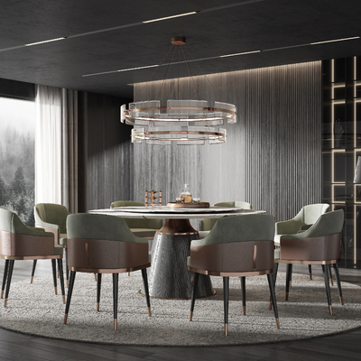 Minotti Dining Table and Chair