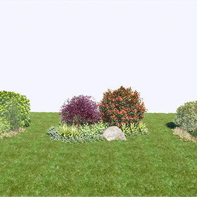 Shrub combination plant pile