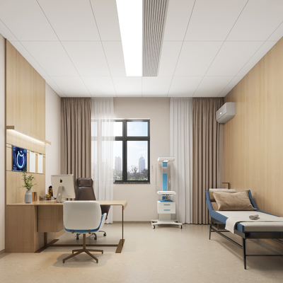 Modern hospital consulting room