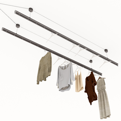 Liftable clothes pole