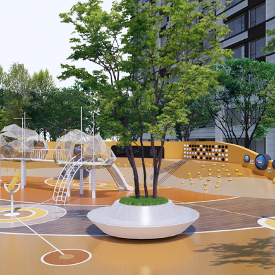 Children's activity area of residential district