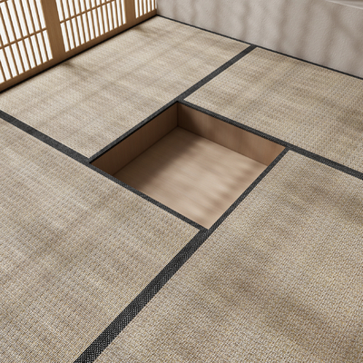 Japanese-style tatami floor