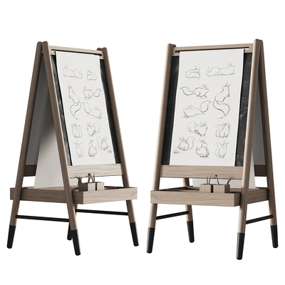 Children's blackboard drawing board folding easel