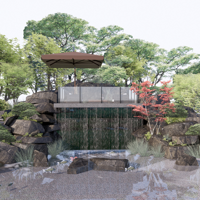 Chinese Park Waterscape