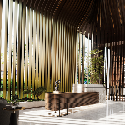 Modern Hotel Front Desk