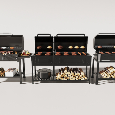 Modern barbecue grill oven