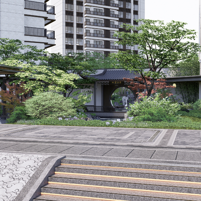 Landscape of Chinese-style Residential Quarter