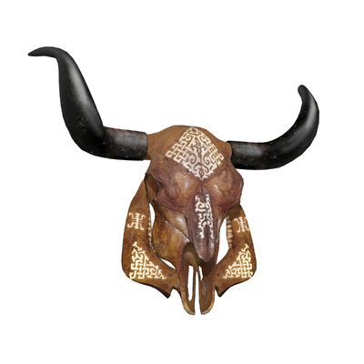 Tibetan Cow Skull Wall Decoration