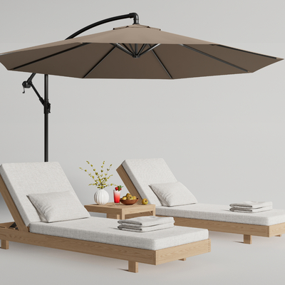 Modern Outdoor Lounger Beach Lounger