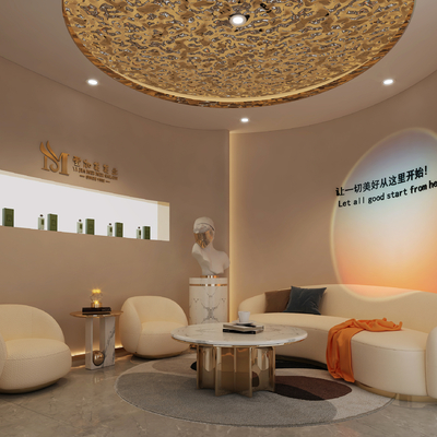 Beauty salon reception area