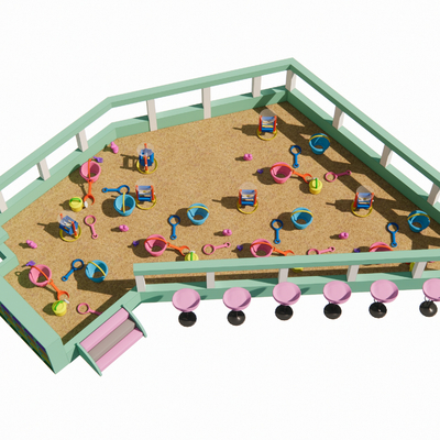 Children's play facilities sand pool sand