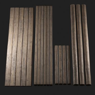 wooden beam wooden pile wooden column