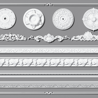 Gypsum line lamp panel carved