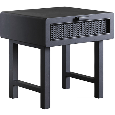 Black Cane Nightstand