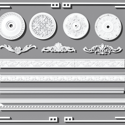 Gypsum line lamp panel carved