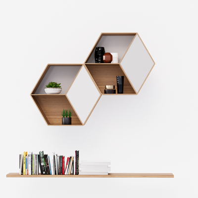 Modern Wall Shelf Storage Rack Bookcase