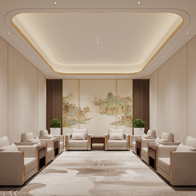 New Chinese-style reception room VIP reception room