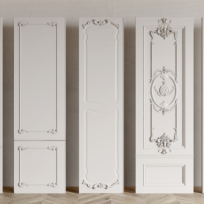 French Panel Gypsum Line Gypsum Board Carved