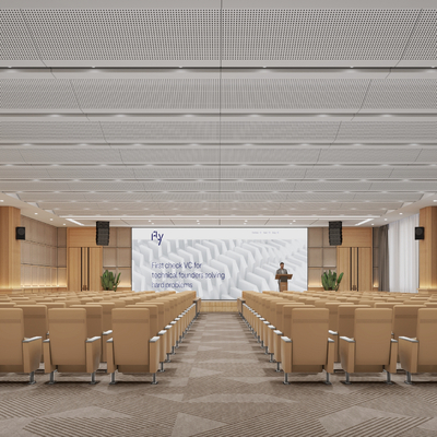 Modern conference room report hall