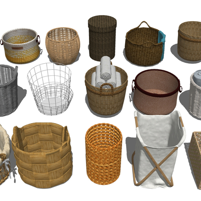 Laundry basket woven basket