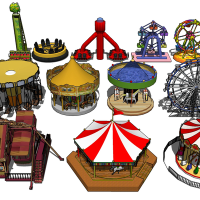 Amusement carousel