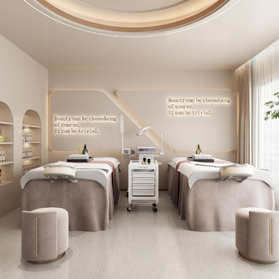 Cream Style beauty salon care room