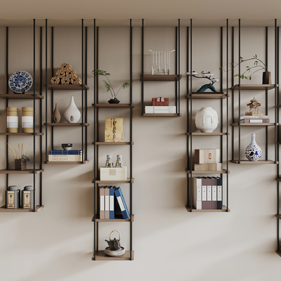 New Chinese-style Storage Rack Hanger Hanging Cabinet