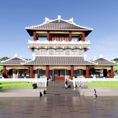 Chinese ancient building tower