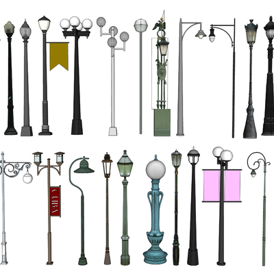 Outdoor street lighting lamp