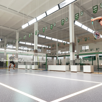 Modern Badminton Hall Basketball Hall